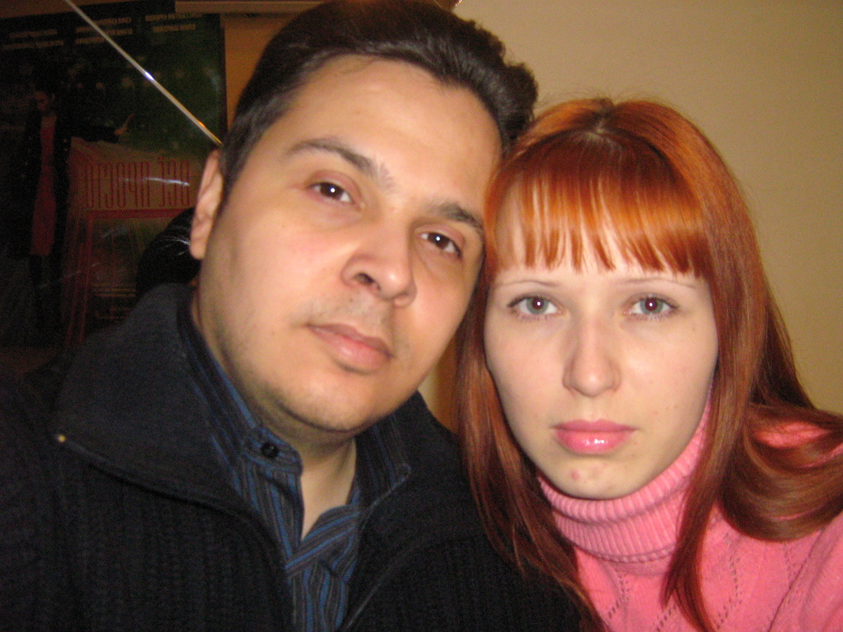 Вот это харю я отъел, бррр, а Юля красотка...Март 2013