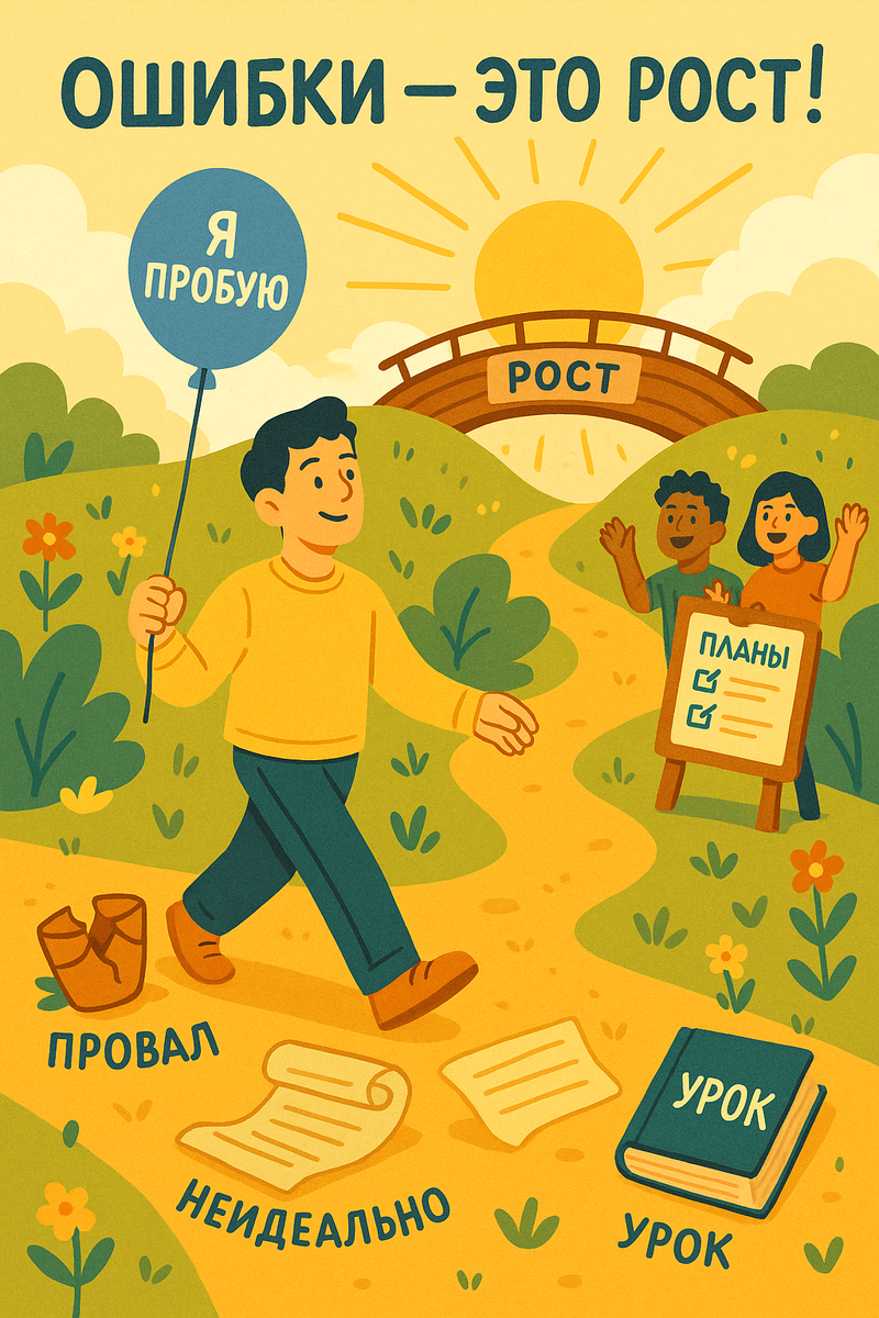 Как не бояться ошибок: Путь к свободе и росту