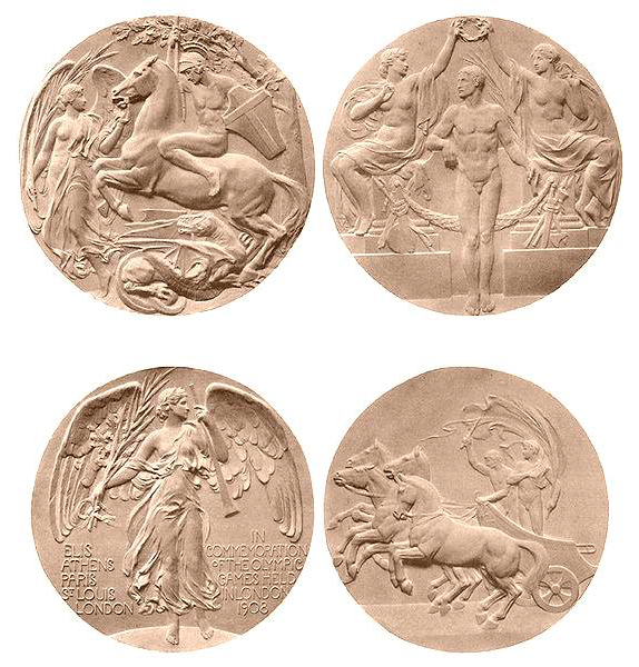 Серебряные медали ОИ-1908 / источник: Bertram Mackennal