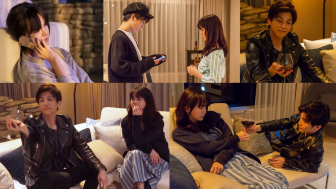 Коллаж кадров из фильма  «Живя на твоем небе»