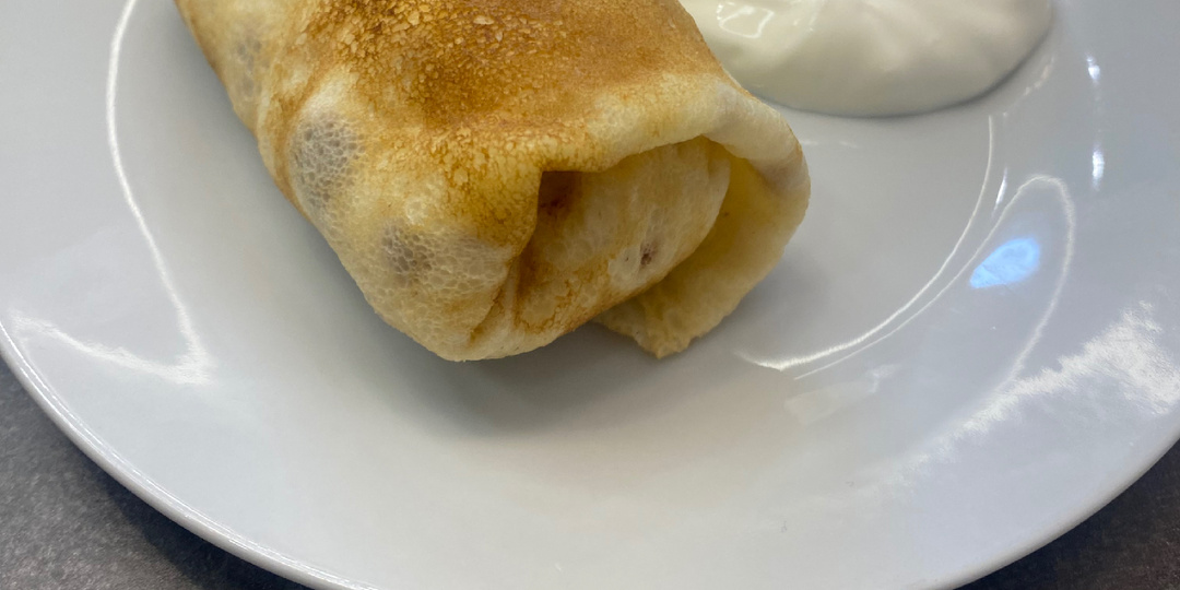 Блины с мясом.