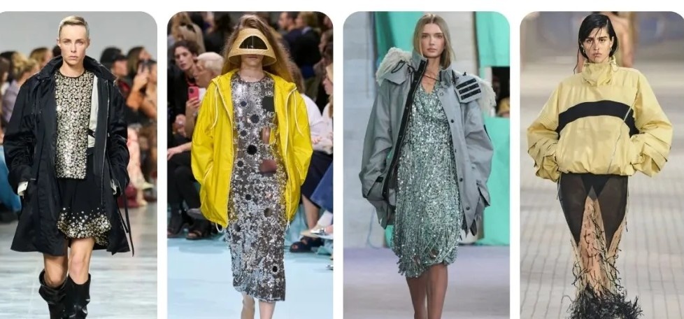 Гламурные вещи в сочетаниях со спортивными куртками