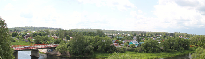 Вид с Городища на реку Руза