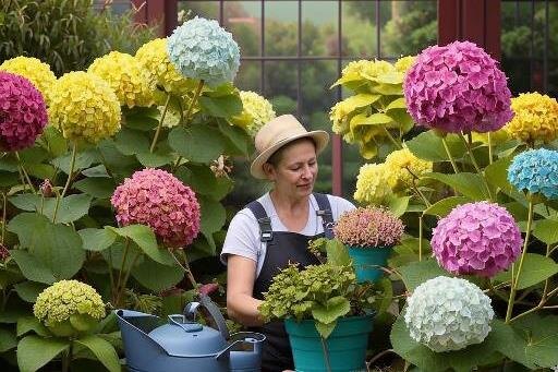 Марганцовка, или перманганат калия, играет важную роль в уходе за гортензиями.