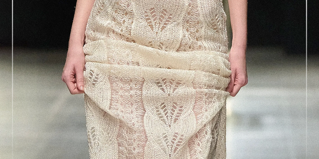 1 узор — 7 моделей. Иллюзия вязания от Эрмано Шервино с подиума 2025. Схема