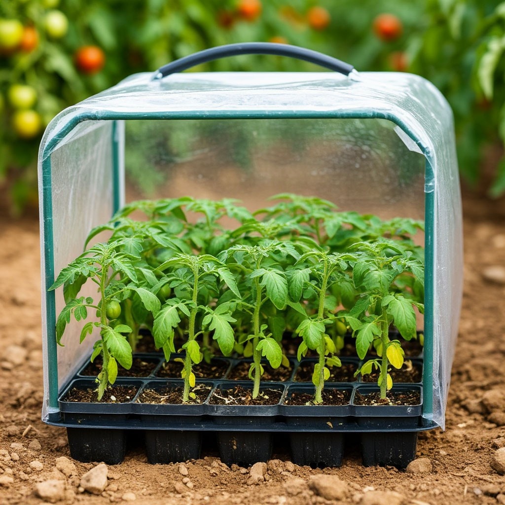 Слово парник Шедеврум тоже не знает. Но его идея переносной сумочки для рассады мне понравилась. 