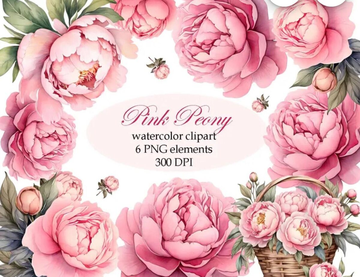 клипарт цветочный. работа ученицы