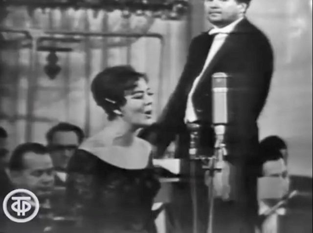 Фрагмент концерта Государственного эстрадно-симфонического оркестра, художественный руководитель и дирижёр Юрий Силантьев, 1963 год