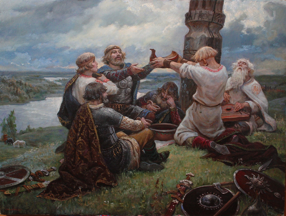 Тризна. Картина Андрея Шишкина.