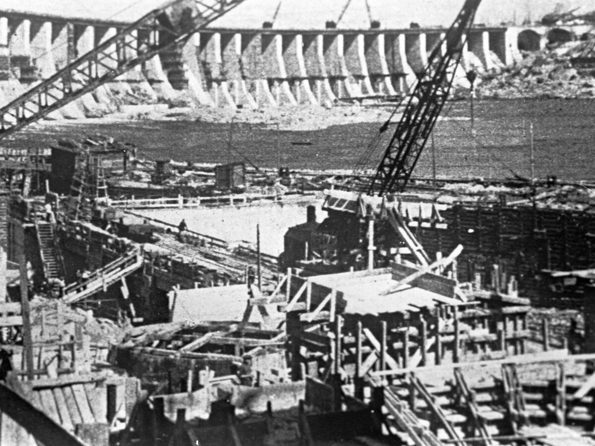 Работы на ДНЕПРОГЭС