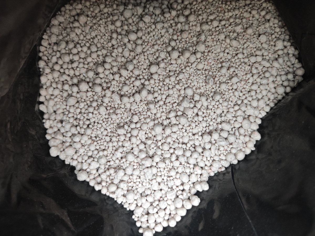 Фото автора, вносим азотсодержащие удобрения, 3 мая 2025 года