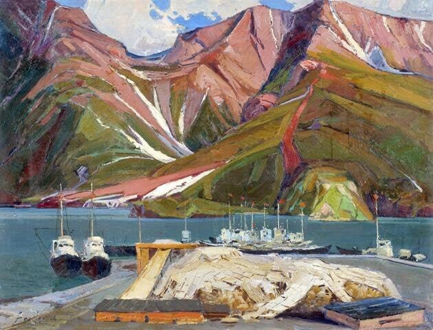 Алексей Федотов. «Северный причал». 1960