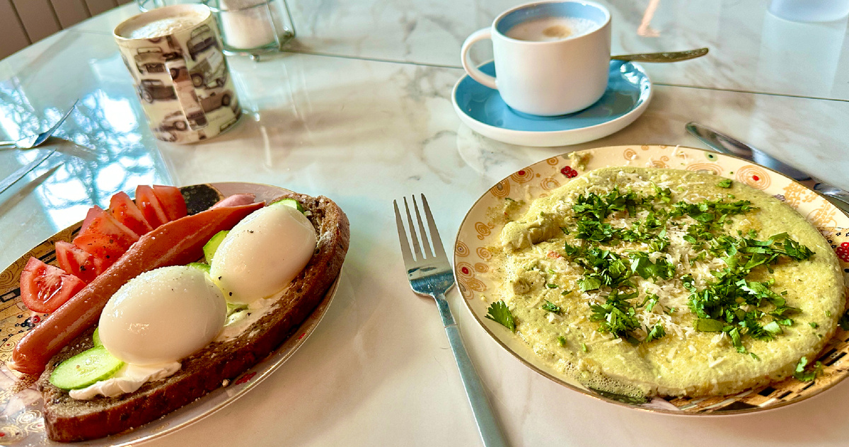 Завтрак, который приготовил нам муж