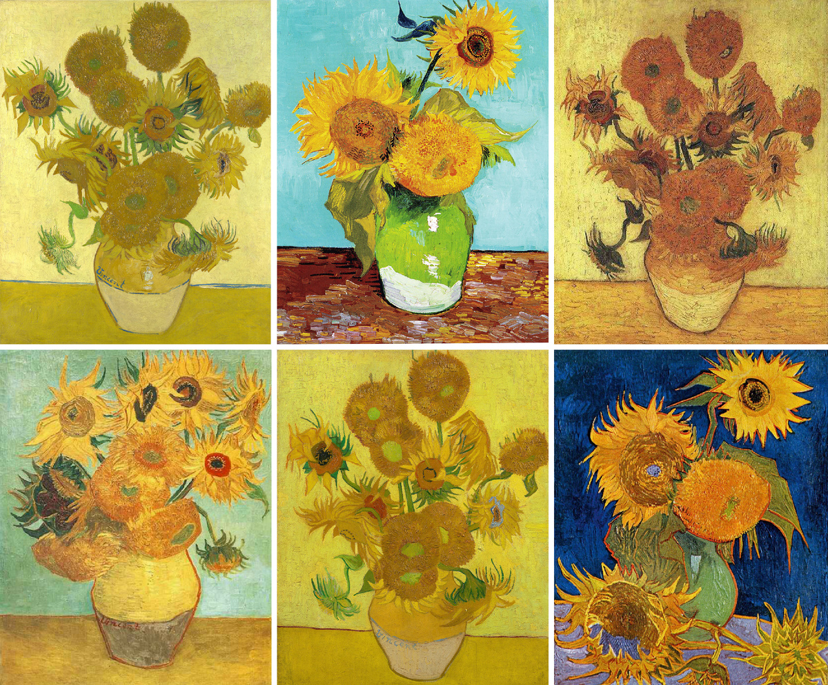 Серия «Подсолнухи» Винсента Ван Гога. 1888