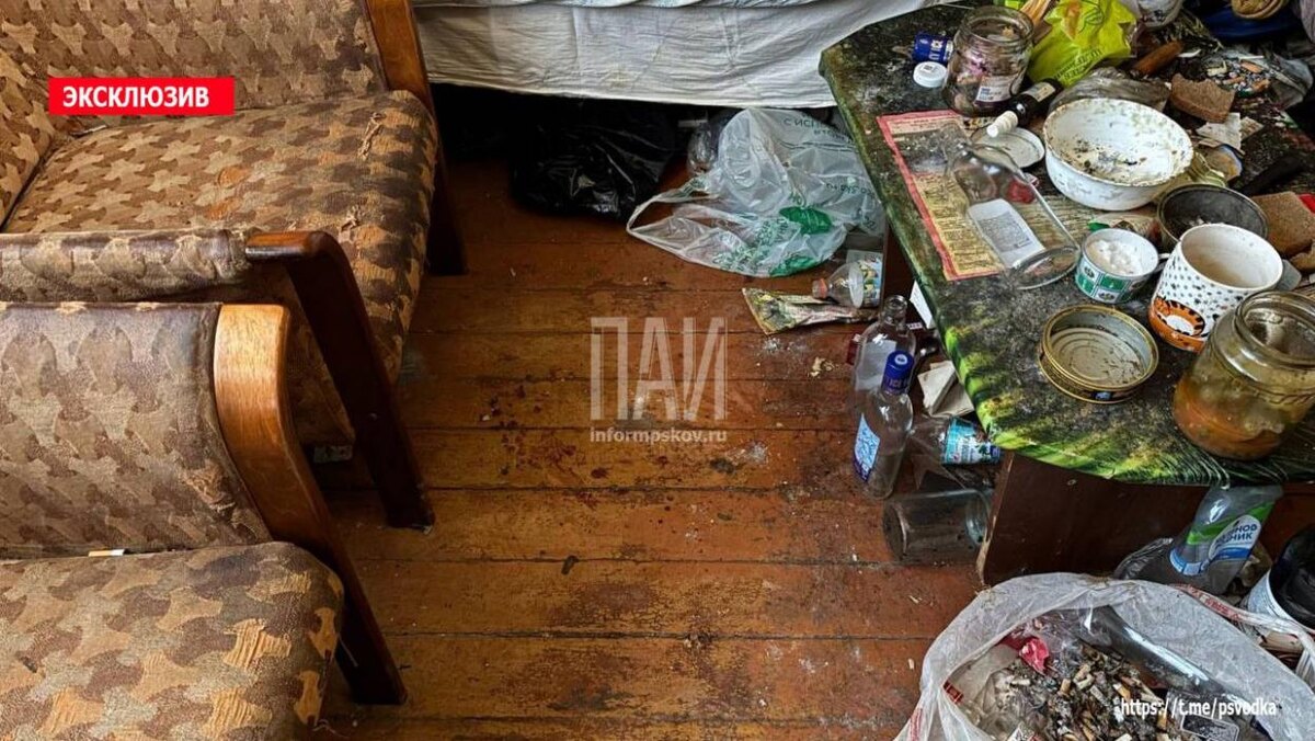 Конфликт во время застолья в посёлке
Фото: Telegram-канал «Псковская сводка. ПАИ».