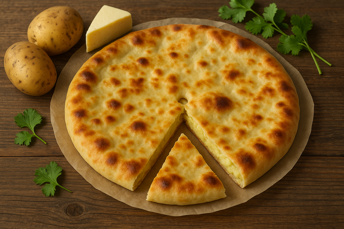 Осетинский пирог с картошкой и сыром


