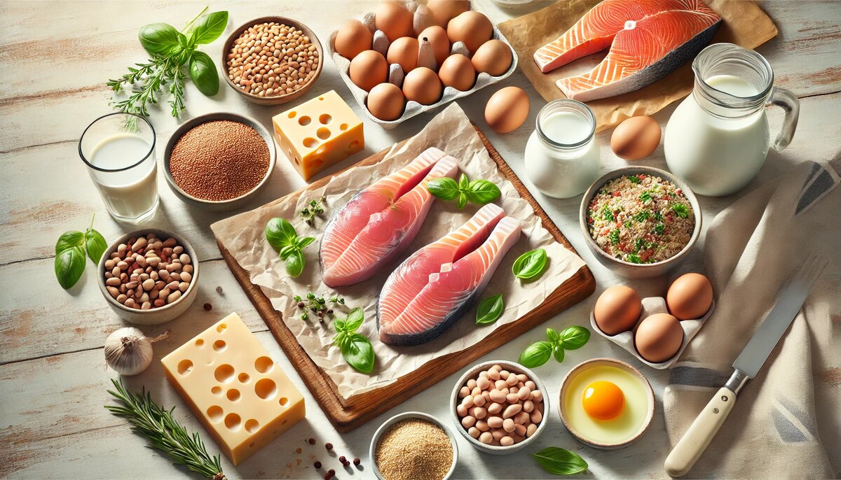 Продукты богатые белком – рыба, яйца, сыр, бобовые – для долгой сытости при интервальном голодании