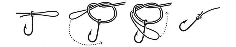 Паломар — самый простой, и одновременно, надежный узел для крючка