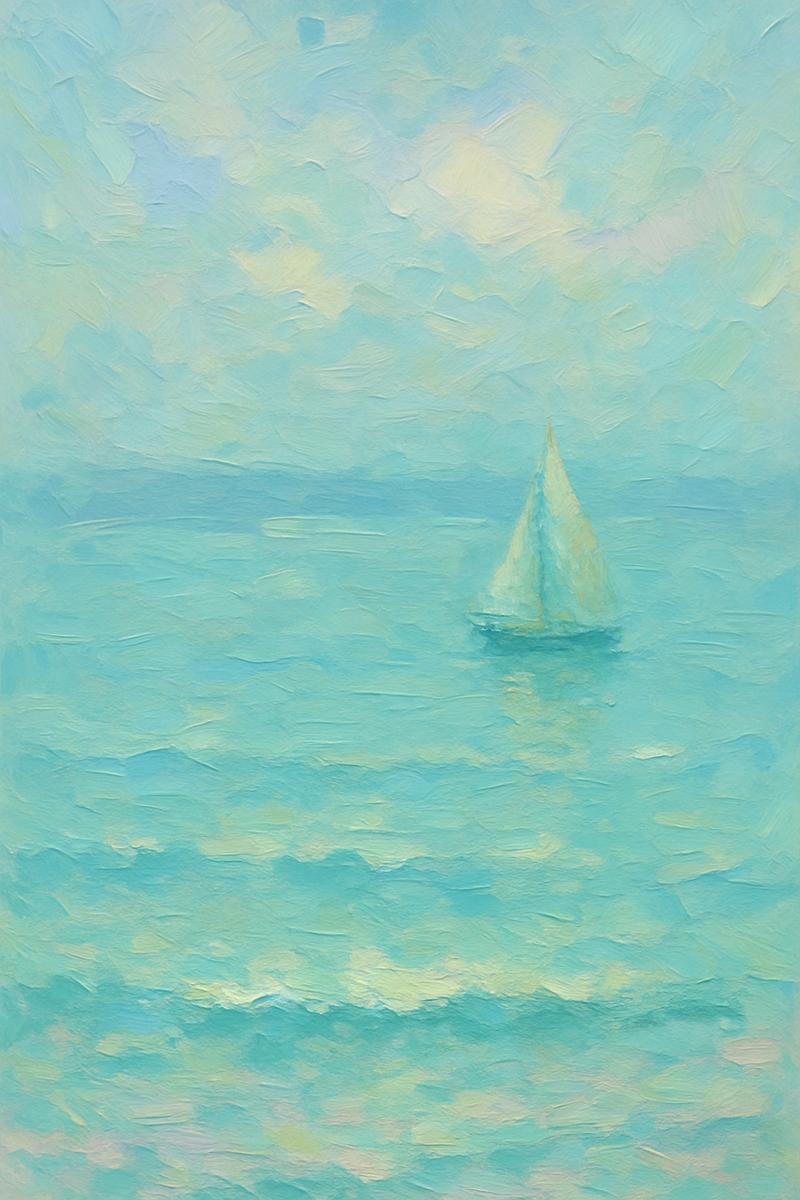 Лодка с парусом