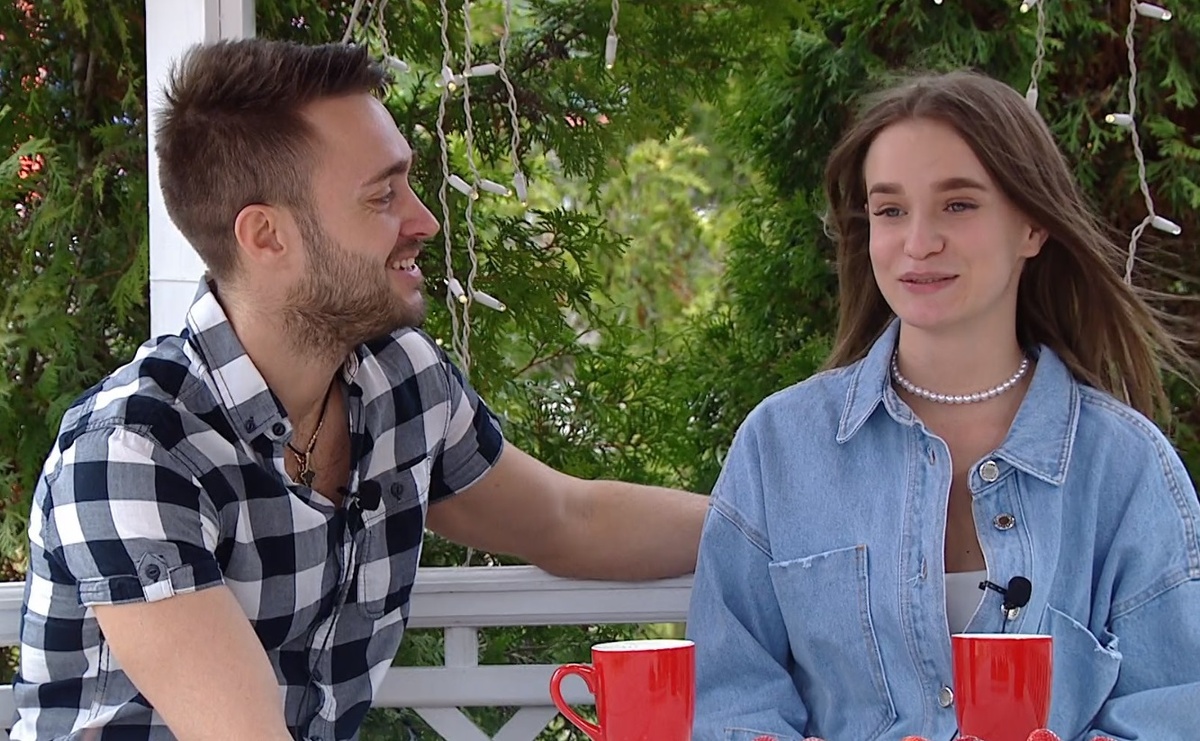 Алексей Безус и Яна Тырлышкина (фото из эфира на «Okko»)