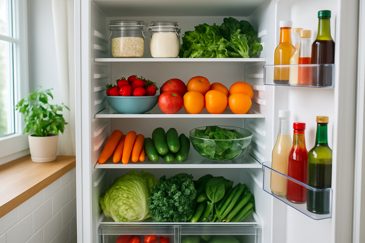 Если в холодильнике будут свежие и полезные продукты, разложенные с любовью, есть все шансы, что следующий прием пищи будет исключительно полезным