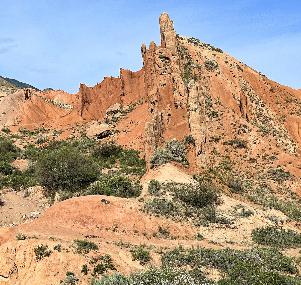 Песчаная скала каньона "Сказка"