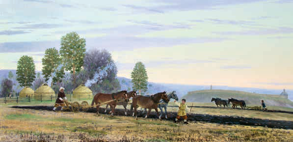 
Сабан (пахота). Худ. Р. Г. Загидуллин. 2015 г.
Источник: 100tatarstan.ru