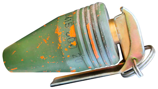 Финская граната m/50, изготовленная из мины от миномёта калибра 50 мм (фото из открытых источников)