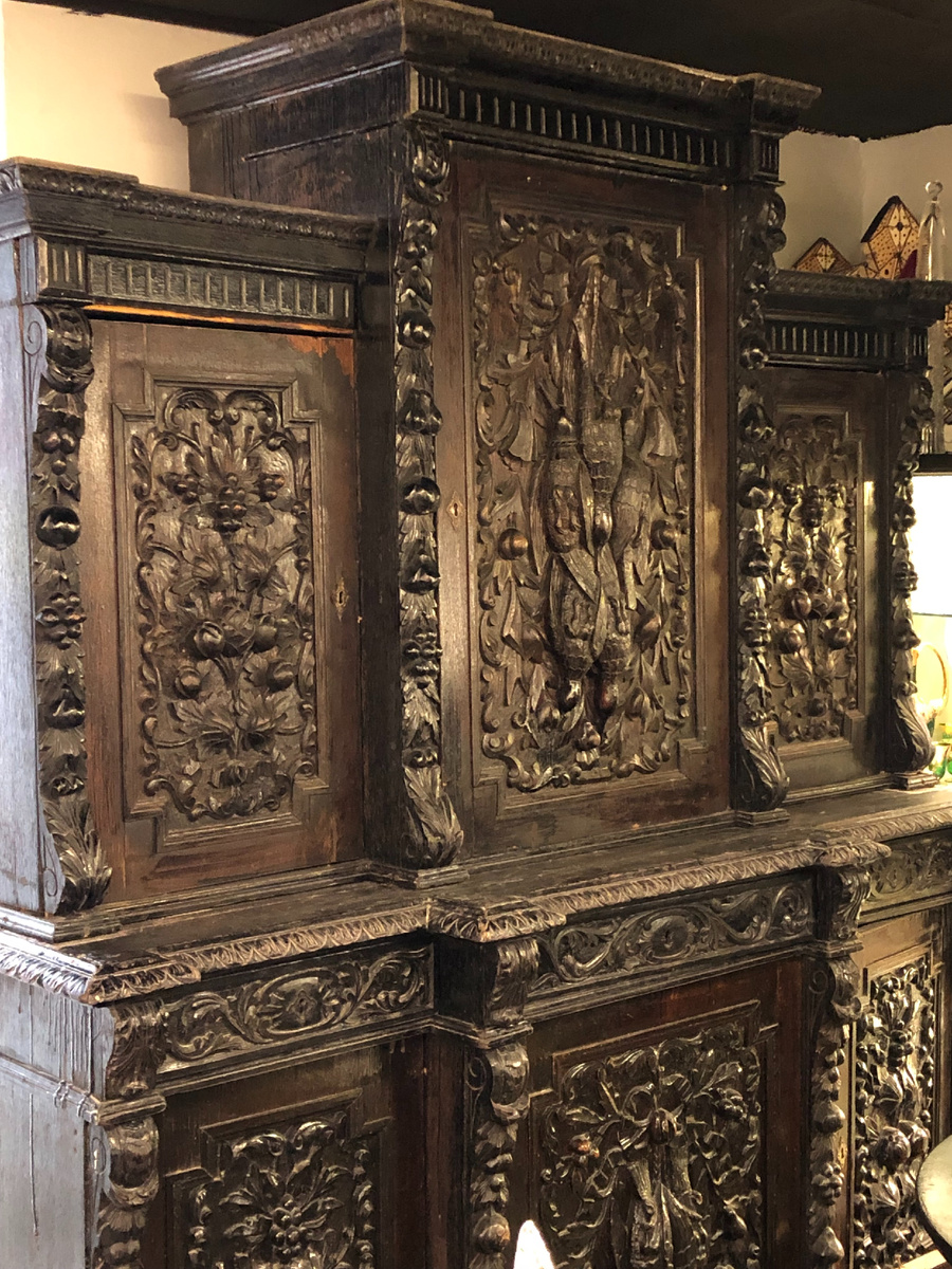 Немецкий буфет, конец 19 века, морёный дуб