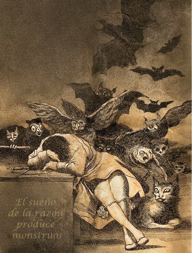 Сон разума рождает чудовищ. Франсиско Гойя. 1797 г.