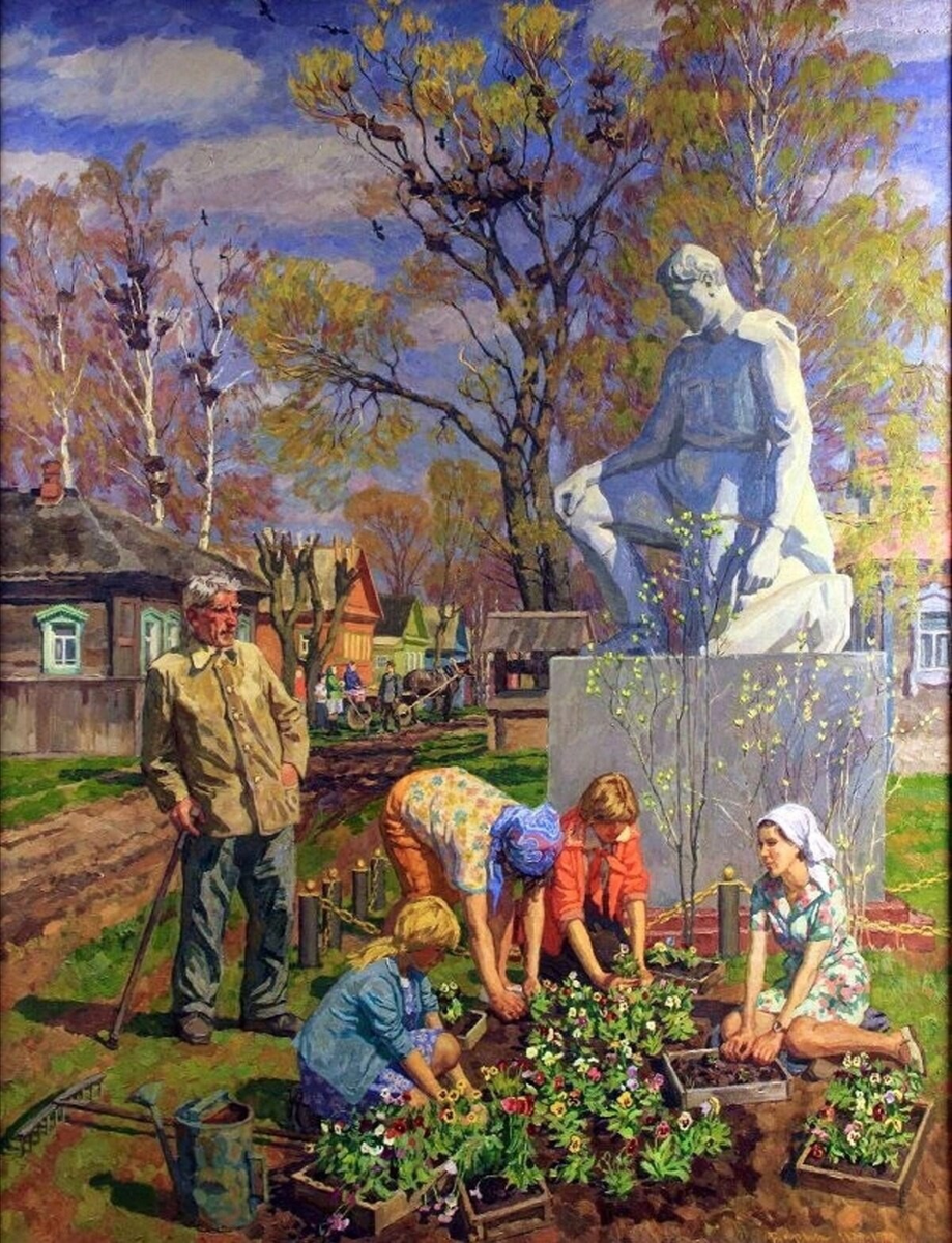 Геннадий Дарьин. Они дарят ему цветы