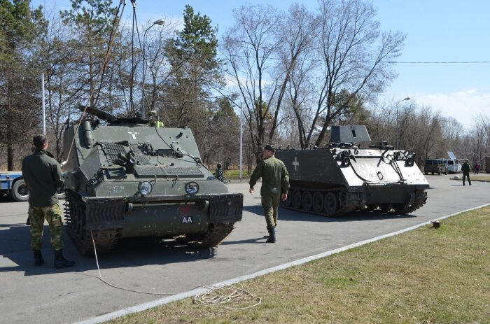 Та самая выставка трофейной техники / Фото: пресс-служба администрации города Комсомольск-на-Амуре