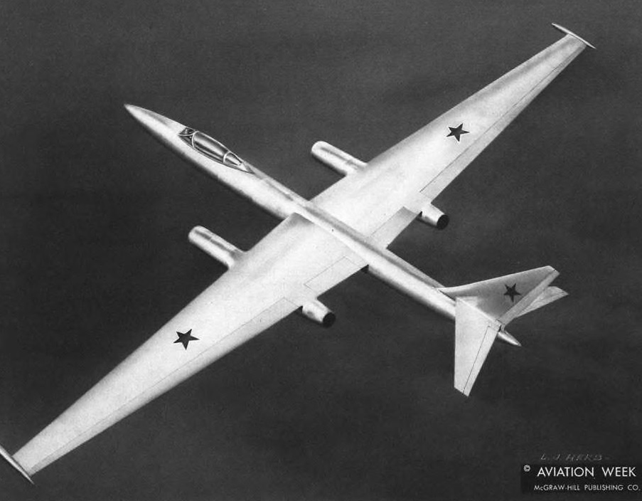 представление художника об ответе Советского Союза на американский высотный разведывательный самолет Lockheed U-2