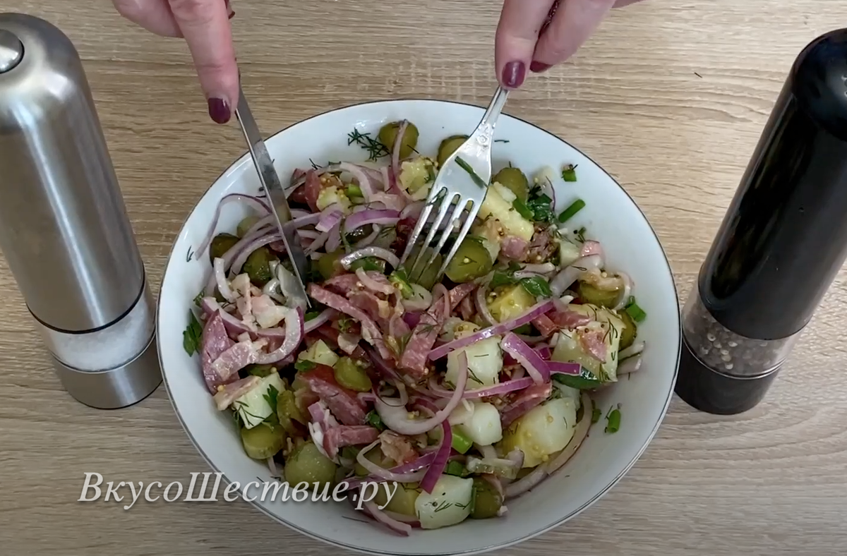 Немецкий картофельный салат