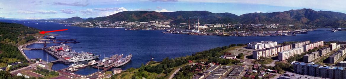 Бухта Ильичёва, стрелкой показал место действия.  Фото:  drive2.ru