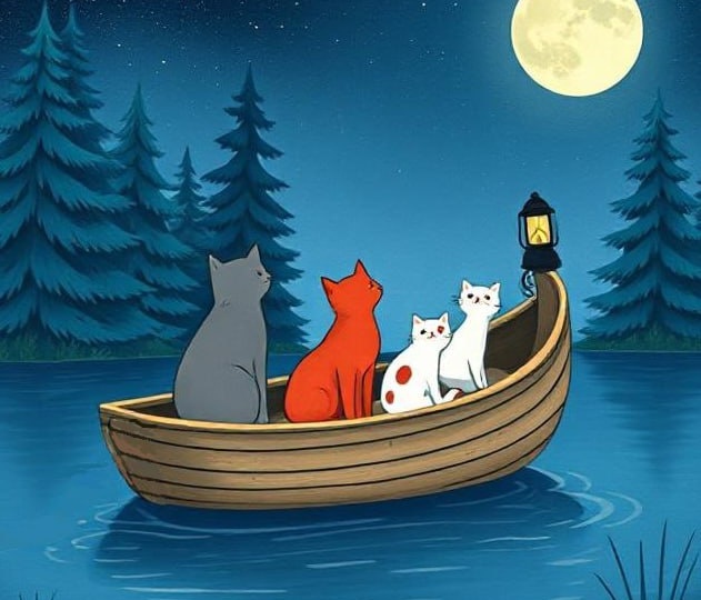 Ночная лодка❤️