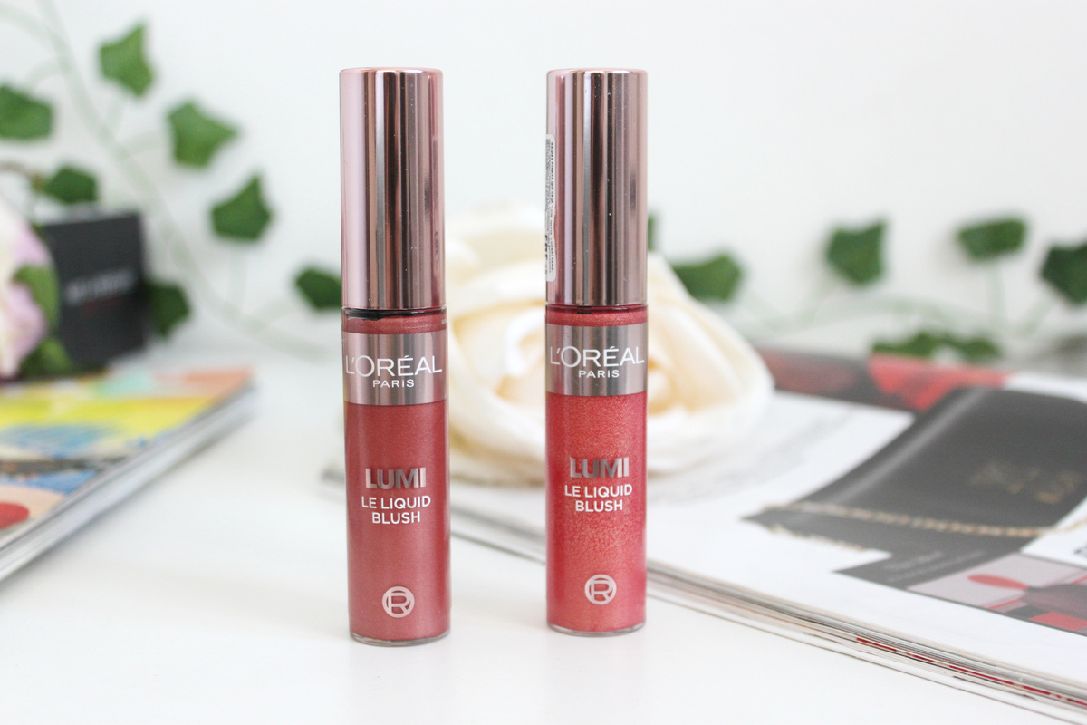 Румяна L'Oreal Lumi Liquid Blush, 630 и 625 оттенки.