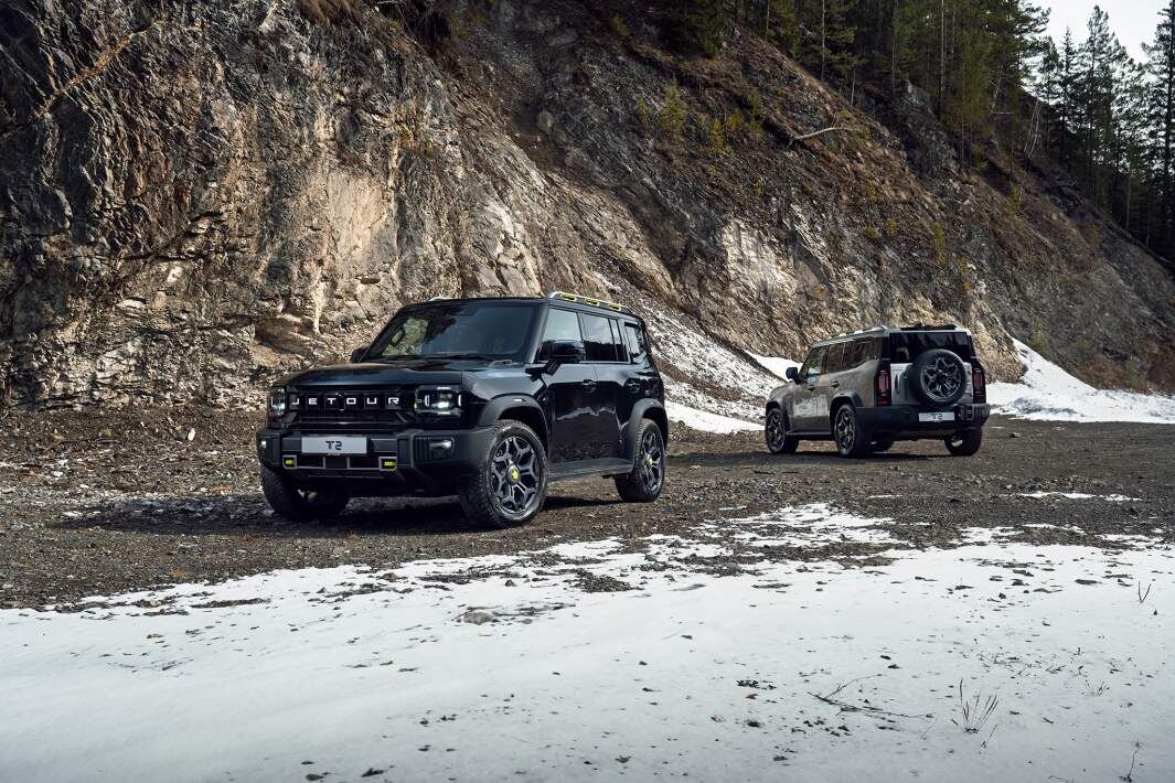 Габариты Jetour T2: 4785×2006×1880 мм, колесная база — 2800 мм. Фото: Jetour