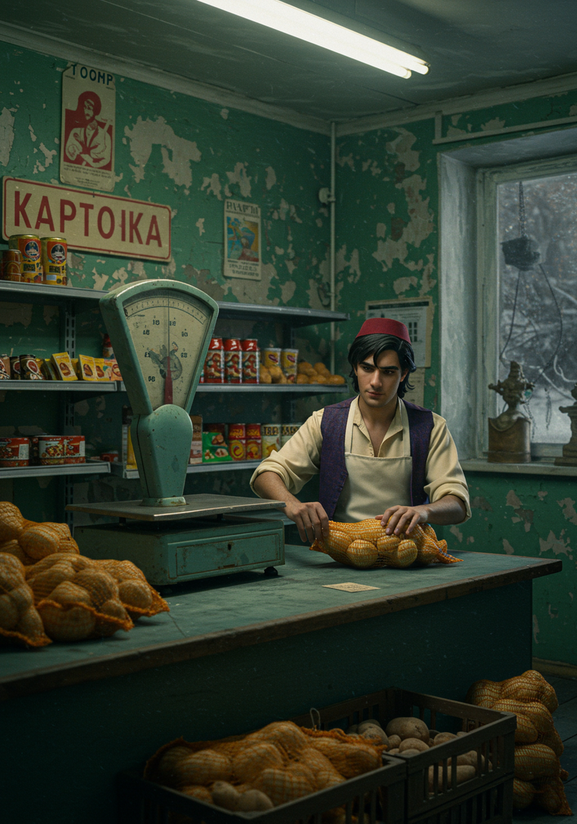 Алладин за прилавком