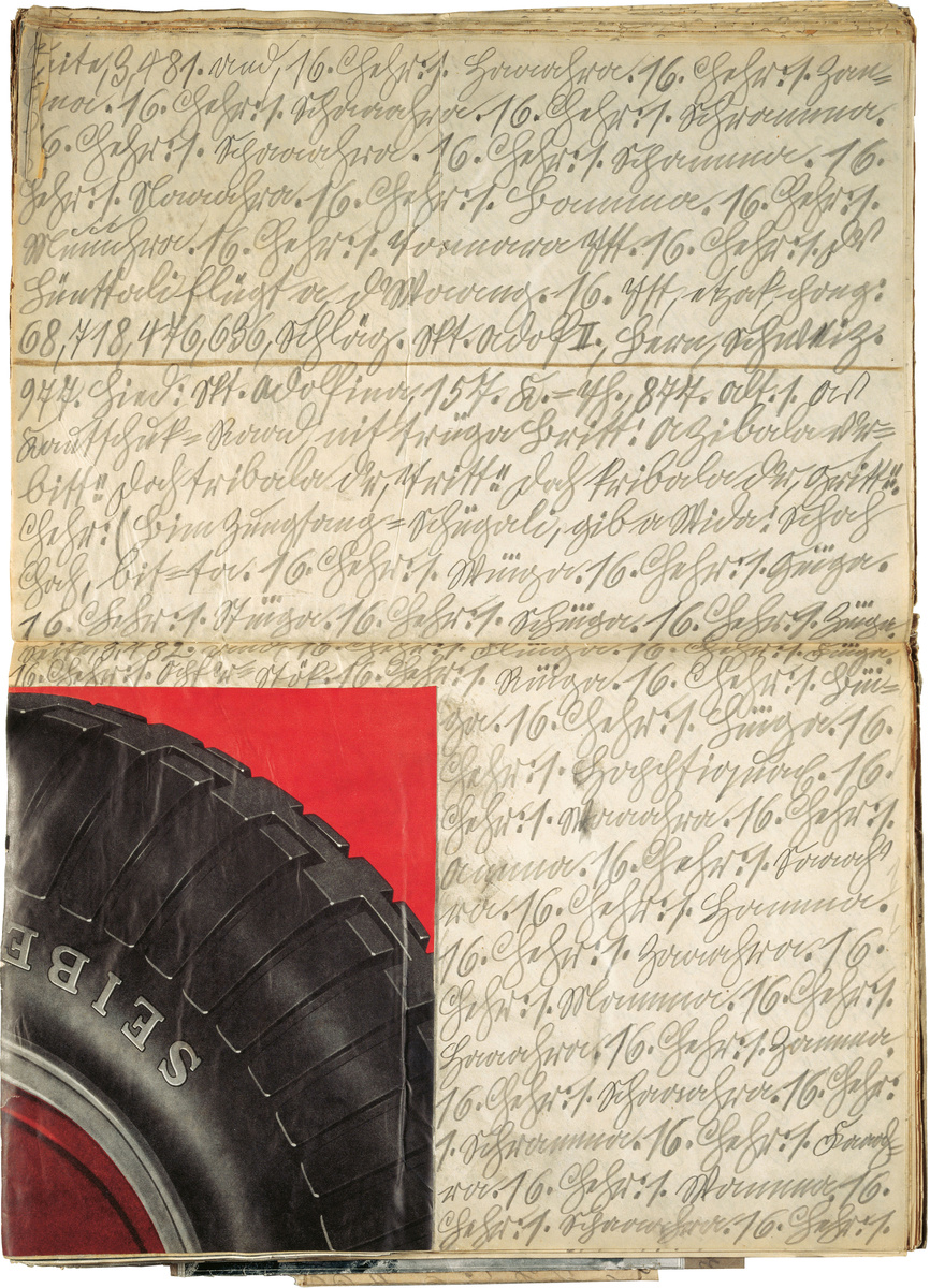 Адольф Вёльфли, "Без названия (Рад)", 1929 год. Какой почерк! 