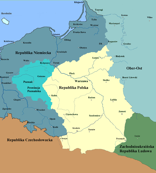 Польская республика в середине ноября 1918