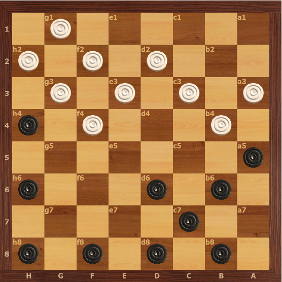 1...g5 2...e5 3.ed4 a7 4...fg7 5... cd6x 