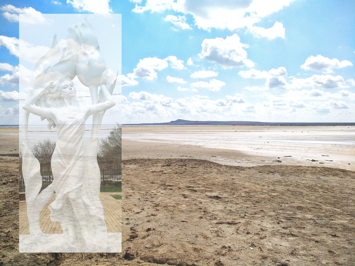 Гора Богдо и озеро Баскунчак