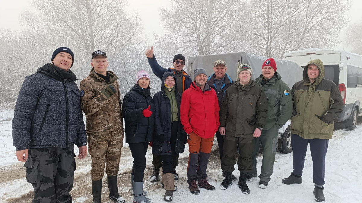 Наша команда перед выездом.