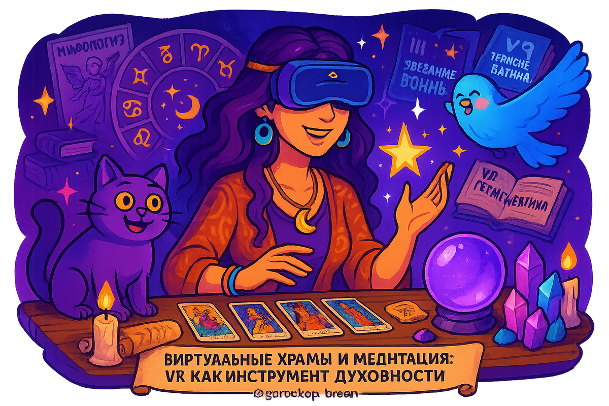   Виртуальные храмы и медитация в VR как путь к новому пониманию духовности Мария