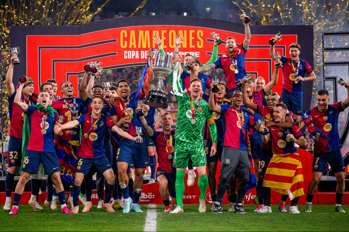 Барселона выиграла Кубок Испании 2025. Фото из открытых источников сети Интернет