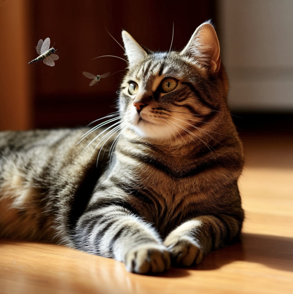 Пока человек планирует, переживает, торопится, кошка лежит на подоконнике и наблюдает