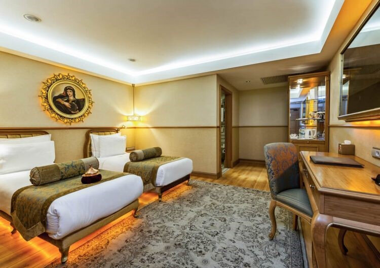 Вот, например, Deluxe Twin в стамбульском четырёхзвёздочном Hotel Sultania. Фото: hotelsultania.com