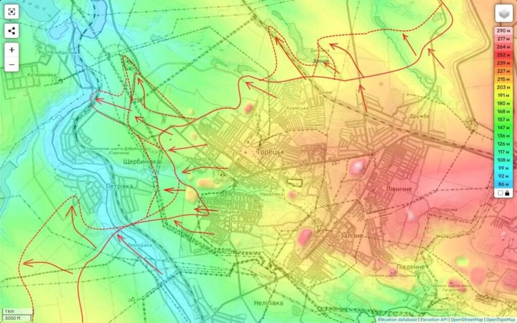    Константиновское направление: карта боевых действий на Укарине на сегодня — Юрий Подоляка