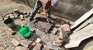 Кирпичный мангал.